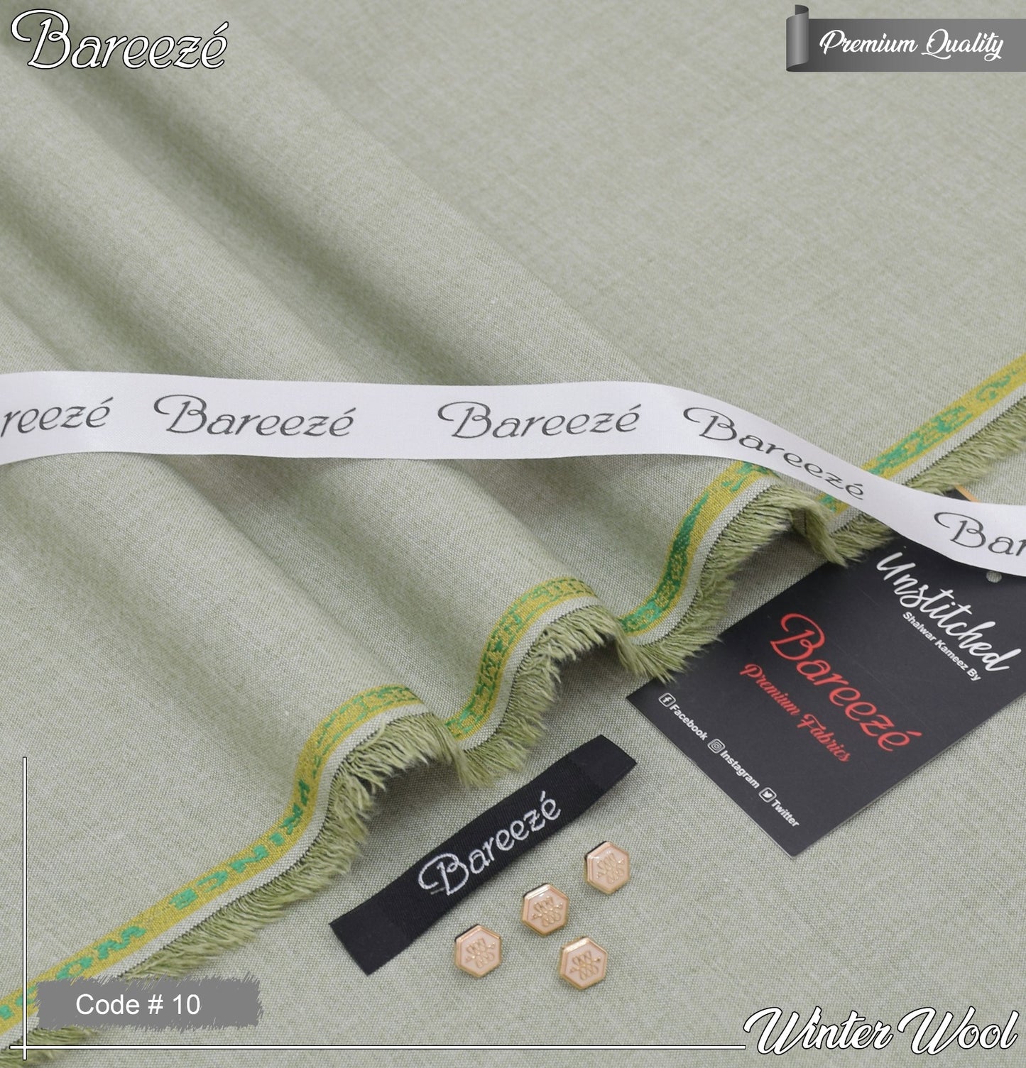 BAREEZE Men’s Luxury Winter Wool – Premium Unstitched Fabric