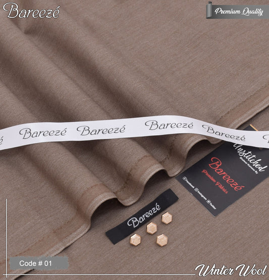 BAREEZE Men’s Luxury Winter Wool – Premium Unstitched Fabric