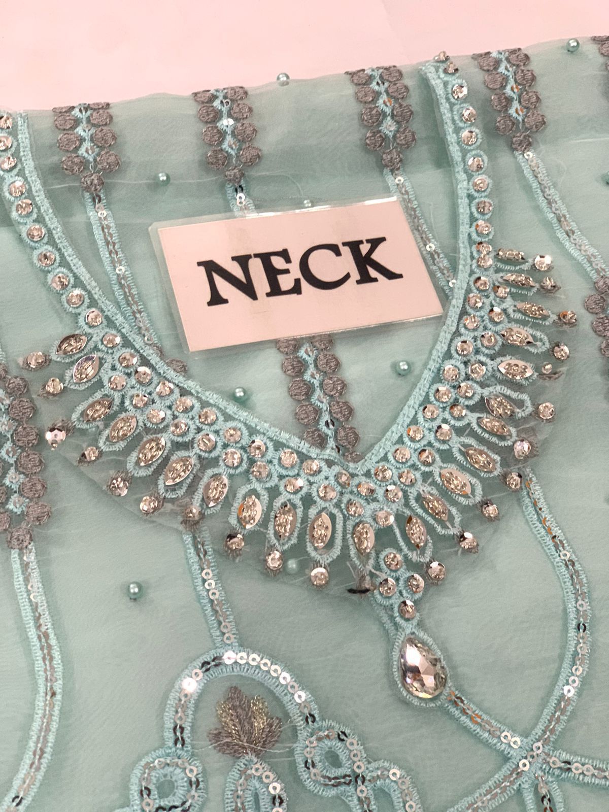 Flossie Organza Embroidered & Cutwork Luxury 3PC Suit