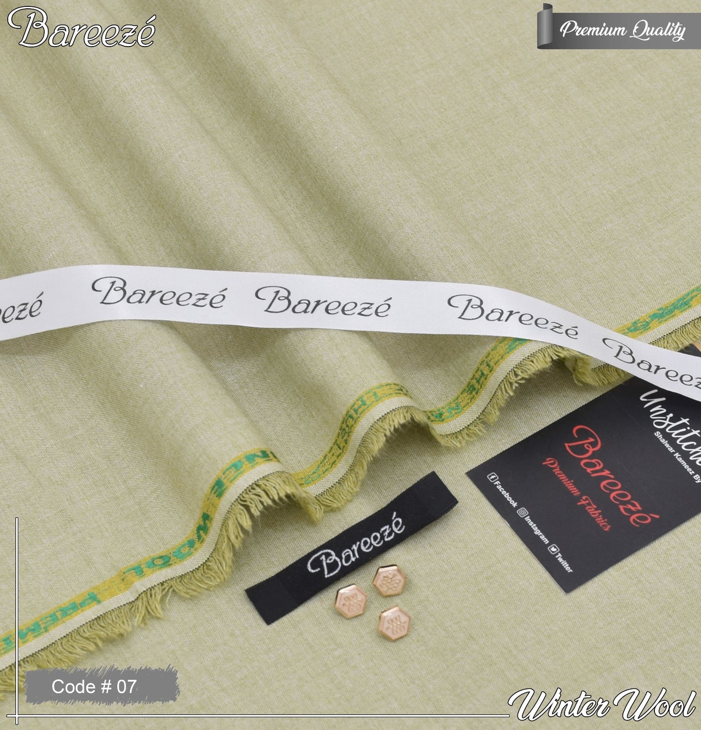 BAREEZE Men’s Luxury Winter Wool – Premium Unstitched Fabric