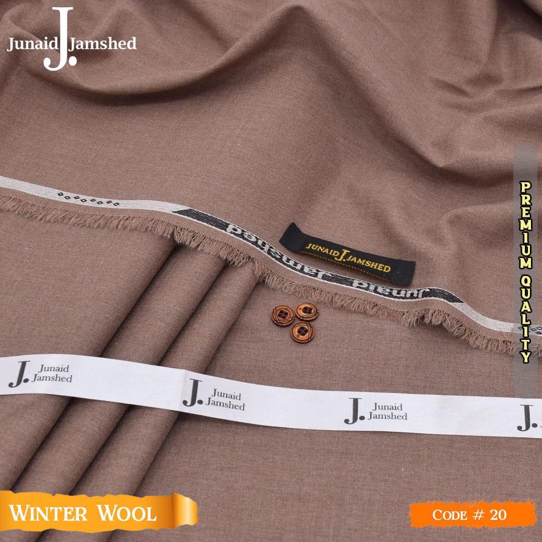 JUNAID JAMSHED (J.) – Men’s Luxury Soft Wool – Premium Unstitched Fabric