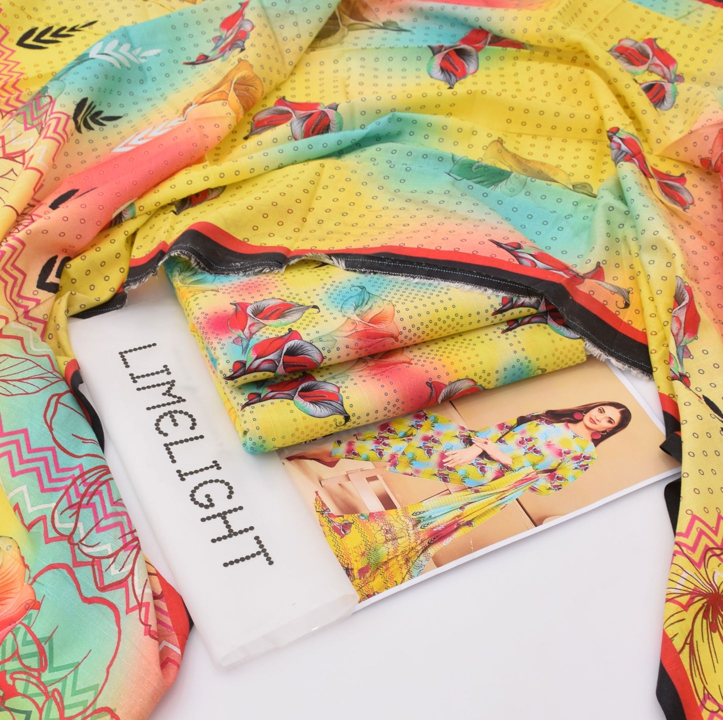 LIMELIGHT – Khaddar All-Over Printed Unstitched 3-Piece Suit