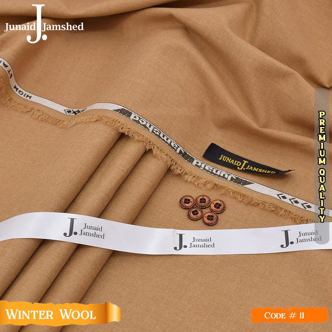 JUNAID JAMSHED (J.) – Men’s Luxury Soft Wool – Premium Unstitched Fabric
