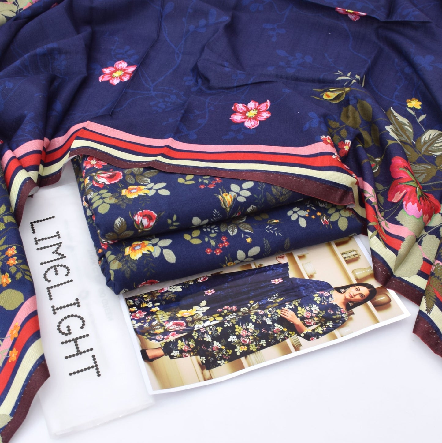 LIMELIGHT – Khaddar All-Over Printed Unstitched 3-Piece Suit