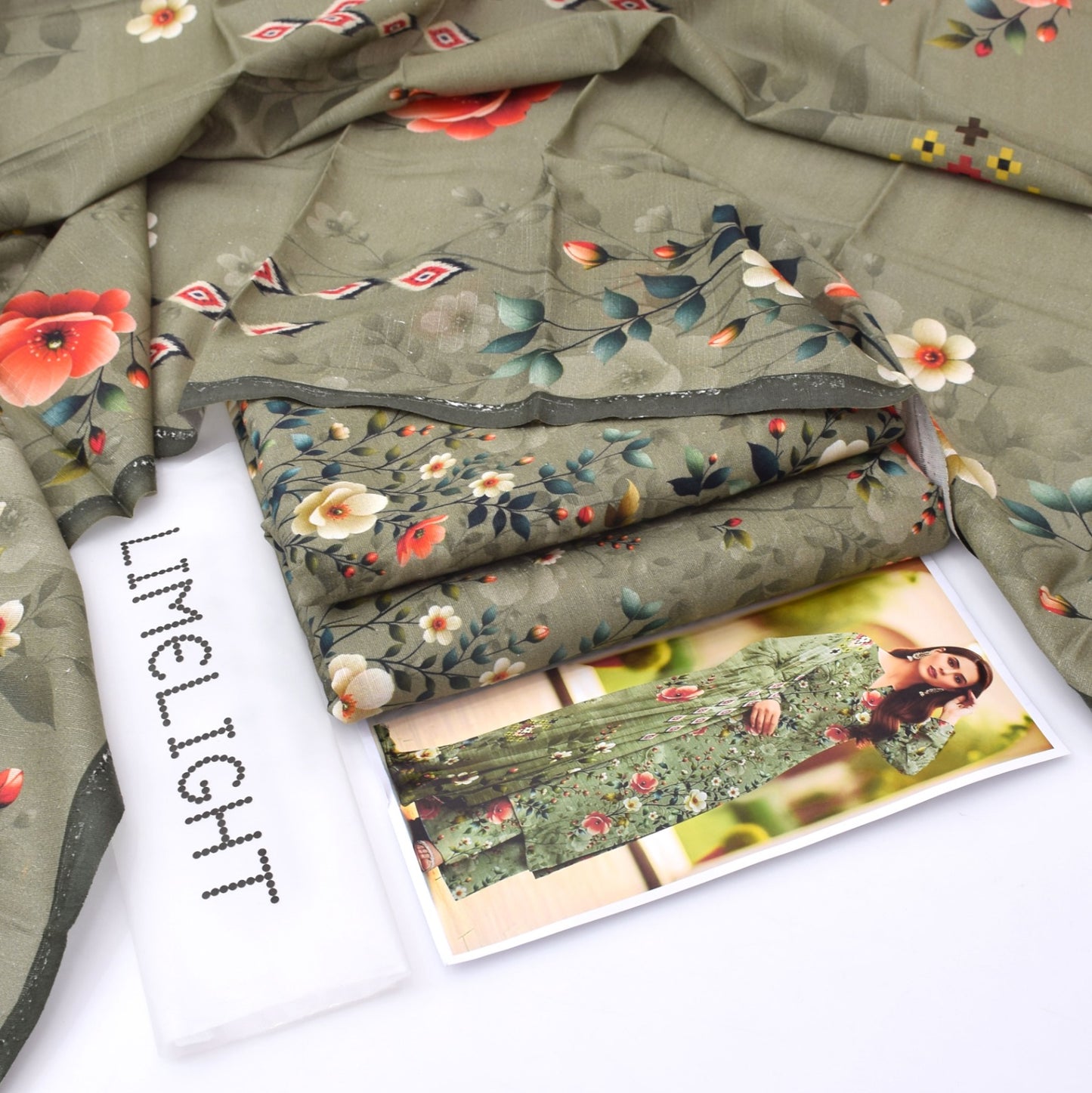 LIMELIGHT – Khaddar All-Over Printed Unstitched 3-Piece Suit