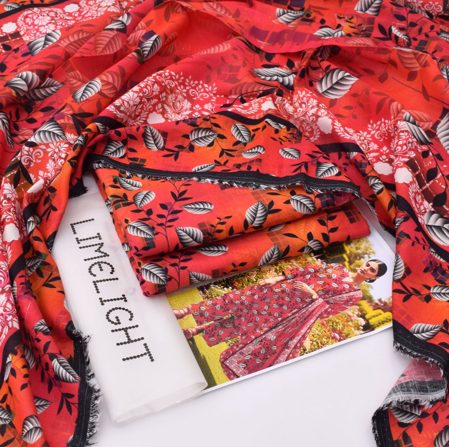 LIMELIGHT – Khaddar All-Over Printed Unstitched 3-Piece Suit