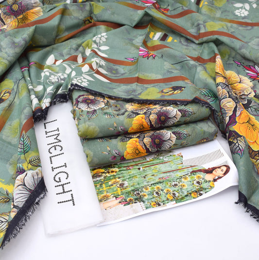 LIMELIGHT – Khaddar All-Over Printed Unstitched 3-Piece Suit
